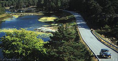 Roads in a crowded archipelago